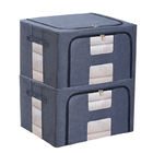 حاويات تخزين منزلية من نسيج مكعب قابلة لإعادة الاستخدام مع سحابات قابلة للطي بطول 40 سم
