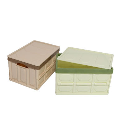 جودة  Multiscene Collapsible Storage Bins With Lid , Silk Road Enterprise Durable Foldable Plastic Bins مصنع